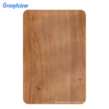 Madera de 3 mm Madera Grano de plástico acrílico inquebrantable